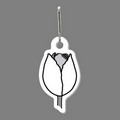 Zippy Clip - Tulip Bud Decorated Tag W/ Clip Tab